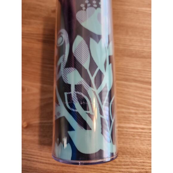 STARBUCKS 2013 Blue Poppy Cold Beverage Tumbler 16 ounces - Picture 5 of 5